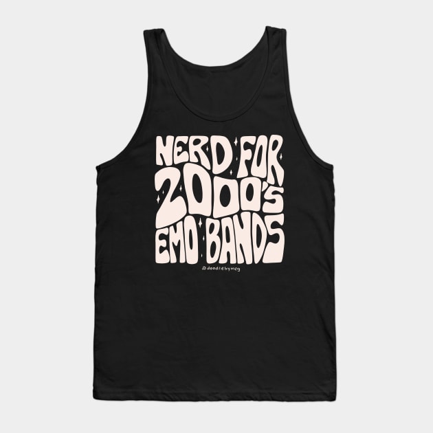 Nerd for 2000's Emo Bands Tank Top by Doodle by Meg